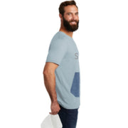 tee with pocket - artic blue