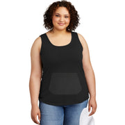 tank top with pocket, black