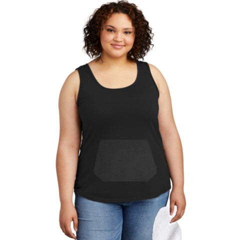 tank top with pocket, black