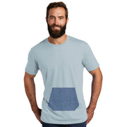 tee with pocket - artic blue
