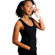 tank top with pocket, black